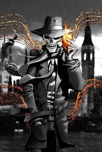 Skullduggery Pleasant, Skulduggery Pleasant, 다크 판타지, Ghost Rider, Skull And Bones, Grim Reaper, Skull Art, Dark Fantasy Art, Dark Art