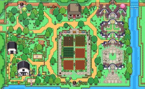 Imgur: The magic of the Internet Ponytown Kingdom Map, Breath Of The Wild Map, Fae Farm, Fields Of Mistria, Legend Of Zelda Timeline, Field Of Mistria Farm Layout, Farm Layouts, Farming Game, Fields Of Mistria Layout Farm