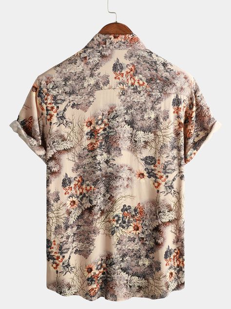 Floral Button Up Shirt, Printed Shirts Men, Vacay Outfits, Costume Parties, Novelty Shirts, Themed Events, Mens Casual Dress, Music Festivals, Suit Fashion