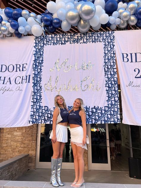 Say I Do Bid Day Theme, Miss Dior Bid Day, Dg Letters, Sorority Themes, Sorority Ideas, Alpha Gam, Sorority Bid Day, Bid Day Themes, Alpha Xi