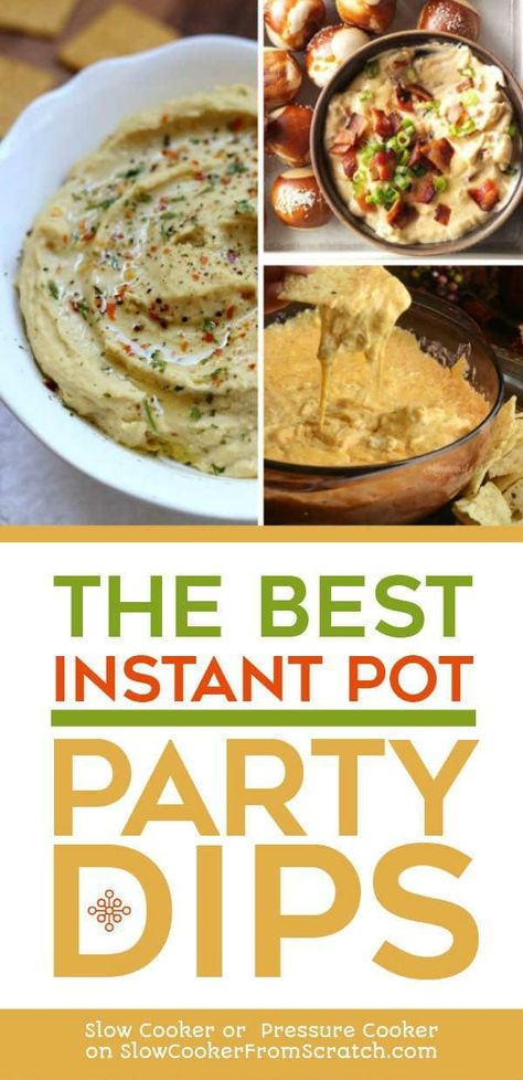 It's summer, and every summer party needs a tasty dip on the table, so here are The BEST Instant Pot Party Dips from bloggers around the web, just in time for summer party season. There's also a link to a great collection of Slow Cooker Dip Recipes if you prefer that method! [found on Slow Cooker or Pressure Cooker] #SlowCookerorPressureCooker #InstantPot #InstantPotDipRecipes #PressureCooker #PressureCookerDipRecipes #HolidayPartyDips #PartyDipRecipes Instant Pot Appetizers Parties, Instapot Dips Recipes, Dip Recipes Instant Pot, Instant Pot Dips And Appetizers, Instant Pot Dip, Instapot Dip Recipes, Instant Pot Dips, Instant Pot Dip Recipes, Instant Pot Appetizer Recipes