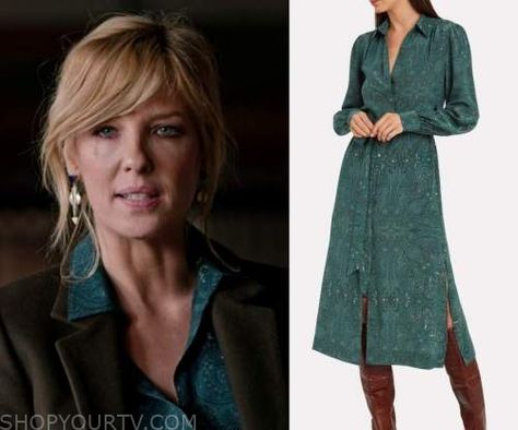 Beth Dutton Fashion, Clothes, Style and Wardrobe worn on TV Shows | Shop Your TV Beth Dutton Style, Yellowstone Outfits, Classy Cowgirl, Beth Dutton, Worn On Tv, Ehlers Danlos, Vintage Dress 70s, Tv Show Outfits, Country Girl Style