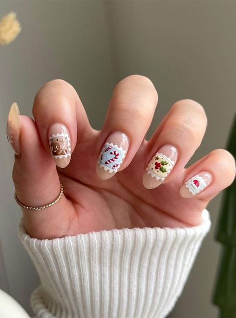 Christmas nails, Christmas nail art, Christmas nail ideas, Cute Christmas nails, festive nails, cute Nagel Tips, Nail Type, Nail Swag, New Nail Art, Xmas Nails, Nail Art Hacks, False Nail, Nail Accessories, Holiday Nails