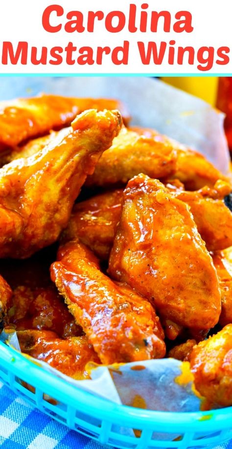 Wet Wing Sauce, Mustard Wings Recipe, Party Wings Recipe, Sweet Mustard Sauce, Chicken Wing Sauce Recipes, Wing Sauces, Wings Recipe Baked, Hot Wing Recipe, Wings Recipes