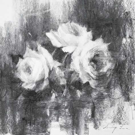 Sookyi Lee on Instagram: "#flower #charcoal on paper #drawing #valuestudy #flowerdrawing You can find progress(proportion to block-in stage)video on reel. #sookyileeart" Charcole Drawings, Botanical Art Drawing, Stage Video, Charcoal Artwork, Rose Sketch, Pen Art Work, Piskel Art, Art Charcoal, Charcoal Sketch