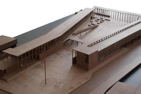 Gallery of New City Hall in Nancagua / Beals Lyon Arquitectos - 20 City Hall Architecture, Architecture Concept Diagram, Arch Model, Architecture Model House, Architecture Models, Architectural Model, Architecture Model Making, Architecture Concept Drawings, Architecture Design Concept