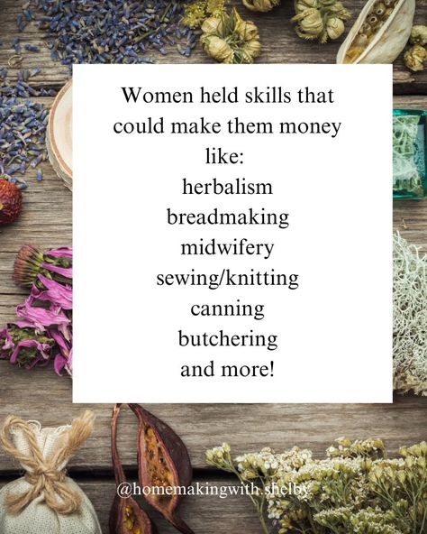 Skills are important, and yes, we need money to survive in this economy, BUT we were fed a lie that just going to college and securing a JOB would solve are problems, it doesn't. Life isn't black and white, there are many seasons and ups and downs, but learning to become skillful and resourceful can help you look well to the ways of your household 🙌 Wanna know a way I made money when times were hard for my little family? I sold bread and subs. I made them in our kitchen and my husband took ... Homemaking Skills List, Homemaking Skills, Homesteading Skills Frugal Living, The Art Of Homemaking, Homemaking With A Full Time Job, Homestead Memes, Need Money, Ups And Downs, Just Go