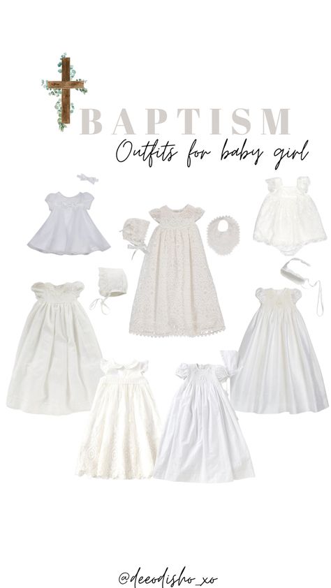 Mass Outfit, Baptism Baby Girl, Baptism Outfit, Baptism Girl, Baby Shop, Smocking