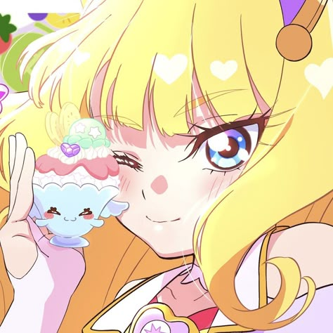 Precure Icons, Delicious Party Precure, Baby Decals, All Anime Characters, Mahō Shōjo, Fairy Artwork, Glitter Force, Cute Anime Pics, Drawing Base