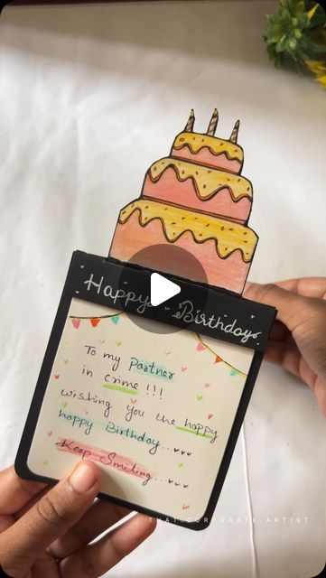 Jo🦋 | Art | Diy Gifts on Instagram: "Cute birthday gift ideas 🎂

DIY Cake popup card tutorial ❤️🌸

Save it for reference ❤️‍🔥
Follow @that.corporate.artist for more cute diy gift ideas

[DIY , diy gift ideas, handmade cards, birthday gift cards, cute birthday gift idea , gifts for her , gifts for him, birthday gifts, popup card, aesthetic gift ideas]

#ａｅｓｔｈｅｔｉｃ #reelsinstagram #bhfyp #diy #fyp #handmadewithlove #diygifts #giftsforher #giftsforhim #giftideas #birthdaycake #birthdaygiftideas #birthdaygifts #papercrafts #thoughtfulgifts #shortsfeed #artistsoninstagram" Birthday Creative Cards, Cake Popup Card, Popup Birthday Cards, 3d Cards Diy, Aesthetic Birthday Cards Handmade, Popup Cards Tutorial, Cute Birthday Gift Ideas, Birthday Gift Ideas Diy, Cute Diy Gift Ideas