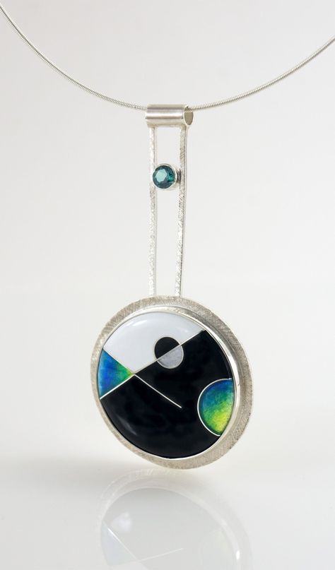 abstract silver cloisonne and topaz pendant to wear 3 ways Cloisonne Enamel Jewelry, Enamel Jewellery, Green Topaz, Fish Jewelry, Contact Page, Enamel Necklaces, Cloisonne Enamel, Accessories Diy Jewelry, Enamels