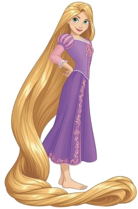 Rapunzel Full Body Picture, Princess Rapunzel Drawing, Dti Characters, Rapunzel Characters, Rapunzel Drawing, Disney Princess Cake Topper, Long Hair Drawing, Sims Memes, Disney Female Characters