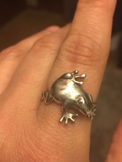 Frog Ring, Frog Jewelry, Paper Ring, Funky Jewelry, Hippie Jewelry, Jewelry Inspo, Pretty Jewellery, Cute Jewelry, Ring Necklace