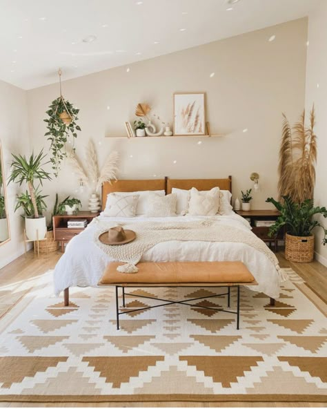 22 Boho Bedrooms You'll Want To Copy ASAP - Days Inspired Bedroom Ideas For Couples, Dekorasi Kamar Tidur, Bohemian Bedroom Decor, Ideas For Couples, Couple Bedroom, Boho Room, Bohemian Bedroom, Bedroom Boho, Simple Bedroom