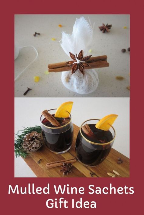 Diy Mulled Wine Spices, Mulled Wine Gift Diy Spice Mixes, Mulled Wine Spice Bags, Mulled Wine Kit Gift, Mulled Cider Gift, Mulled Wine Recipe Crockpot, Diy Mulled Wine, Personal Christmas Gifts, Mulling Spices Gift