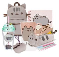 Pusheen back 2 school set Pusheen Collection, Pusheen Merchandise, Pusheen Plush, Pusheen Cute, Kawaii School Supplies, Note Books, Pusheen Cat, Cute Stationary, Cute School Supplies