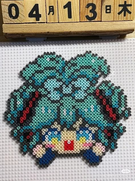 Miku Perler Beads, Miku Perler, Perler Designs, Kandi Ideas, Pearl Beads Pattern, Perler Ideas, Hamma Beads, 3d Perler Bead, Perler Art