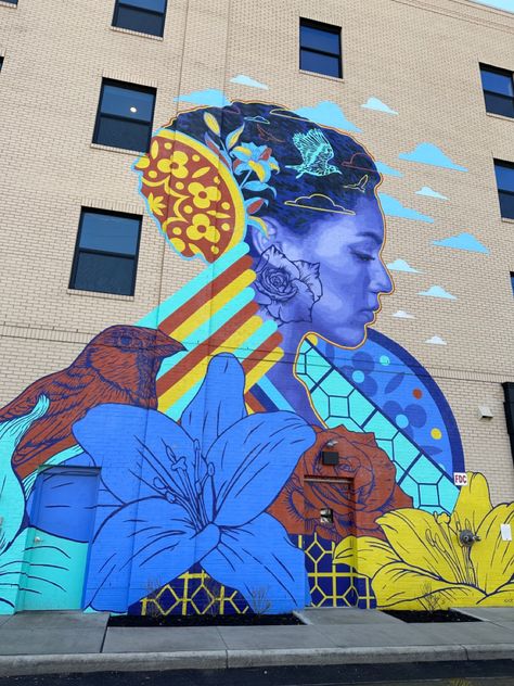 People Mural Art, Murals Of People, Urban Mural Art, Abstract Mural Wall Street Art, Abc Mural, Street Mural Art, People Mural, Portrait Mural, Mural Portrait