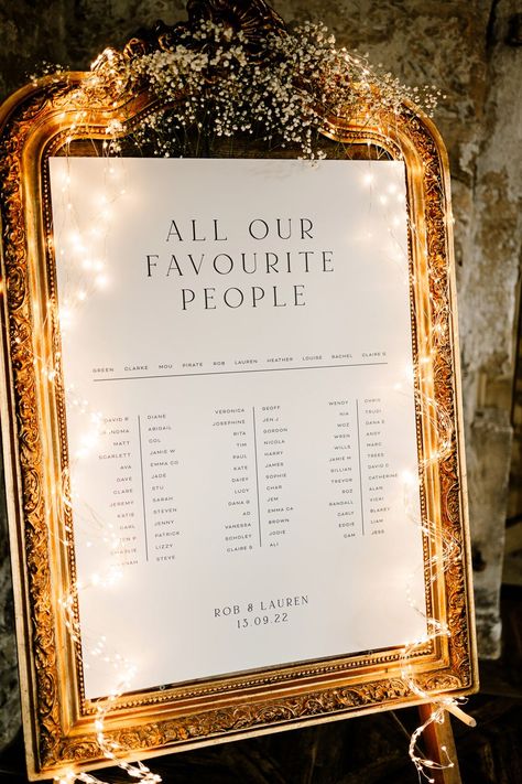 Fairy Light Table Plan Stylish Yorkshire Barn Wedding Hayley Baxter Photography #wedding #tableplan Wedding Decorations Fairy Lights, Backyard Wedding Fairy Lights, Barn Wedding Fairy Lights, Wedding Table Decorations Fairy Lights, Light Theme Wedding, Fairy Lights Wedding Decor, Fairy Light Wedding, Wedding Fairy Lights, Rust Wedding