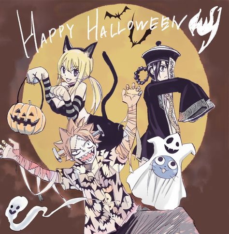 Happy Halloween Pictures, Natsu Fairy Tail, Fairy Tail Natsu And Lucy, Anime Prince, Halloween Fairy, Fairy Tail Characters, Natsu And Lucy, Fairy Tail Art, Anime Halloween