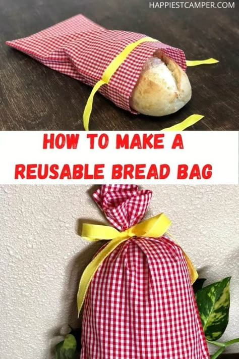 Make Your Own Bread, First Sewing Projects, Bread At Home, Fun Projects For Kids, Bread Bag, Fun Crafts To Do, Bread Bags, Bread Making, Work Diy