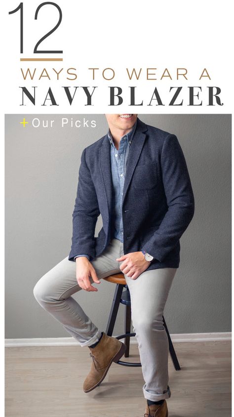 Blue Jacket Outfits Men, Navy Jacket Outfit, Navy Blue Blazer Outfit, Blazer Men Outfit, Blue Blazer Outfit Men, Navy Blazer Outfits, Sport Coat Outfit, Navy Blazer Men, Blue Blazer Outfit