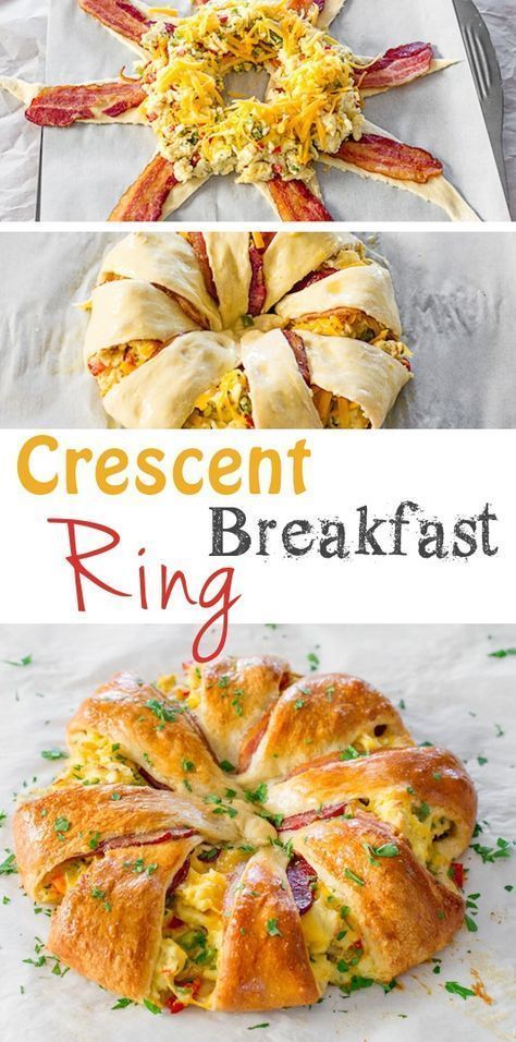 Tasty idea for brunch or breakfast. This would be stunning on Christmas or Easter morning. Yummy for lunch or supper too! Eggs pack lots of good protein! #27. Crescent Breakfast Ring -- 30 Super Fun Breakfast Ideas Worth Waking Up For Crescent Breakfast Ring, Breakfast Crescent, Fun Breakfast Ideas, Breakfast Ring, Crescent Breakfast, Fun Breakfast, Crescent Ring, Bacon Breakfast, Easy Meals For Kids