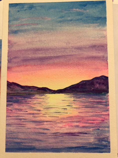 Watercolor Sunrise Watercolor, Watercolor Art, Quick Saves, Art, Watercolour Art