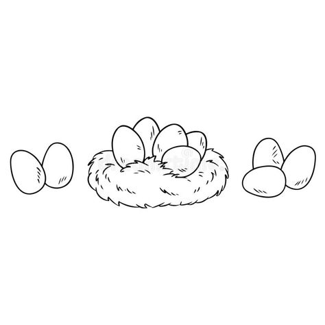 Easter eggs in birds nest. Cartoon image doodle for coloring. Lineart sketch. Ea #Sponsored , #AFFILIATE, #affiliate, #birds, #Easter, #eggs, #nest Egg Doodle, Egg Drawing, Egg Coloring Page, Egg Nest, Rainbow Logo, Bird Eggs, Doodle Coloring, Cartoon Images, Bird Nest