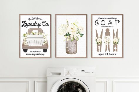 Laundry Prints, Laundry Wall Decor, Laundry Room Wall Art, Laundry Art, Laundry Wall Art, Laundry Wall, Green Laundry, Laundry Room Wall, Laundry Room Art