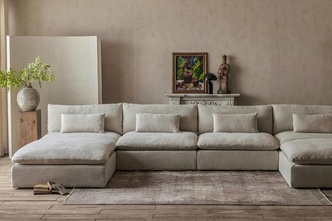 U Couch, Sectional Sofa Slipcovers, Sofa Comfortable, Deep Sectional, U Shaped Couch, U Shaped Sectional Sofa, Sectional Slipcover, Comfy Couch, U Shaped Sectional