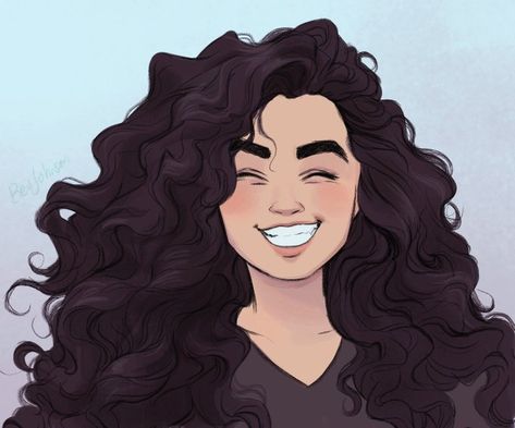 Curly Hair Girl, Hair Cartoon, Hair Girl, Girl Drawing, Curly Hair, I Hope, Hair, Black