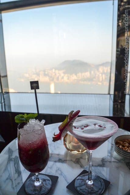 Cocktails Ozone Bar Ritz Carlton Hong Kong http://www.thewholeworldisaplayground.com/on-top-of-the-world-cocktails-at-the-ozone-bar-ritz-carlton-hong-kong/ Ozone Bar Hong Kong, Cocktail Bars, On Top Of The World, Drink Up, Ritz Carlton, Cocktail Bar, Top Of The World, Afternoon Tea, Rose Wine