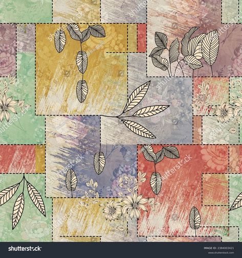 Patchwork Multicolor Allover Pattern Abstract Color Stock Illustration 2384003421 | Shutterstock Patchwork Background, Floral Design Pattern, Mughal Paintings, Allover Pattern, Abstract Color, Schedule Design, Color Palette Generator, Digital Flowers, Holiday Illustrations