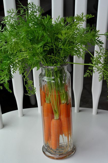 carrots in a jar...amazing Easter centerpiece! Photo idea only Diy – Velikonoce, Diy Osterschmuck, Spring Vases, Peter Rabbit Birthday, Peter Rabbit Party, Barn Parties, Tafel Decor, Deco Nature, Geek Decor