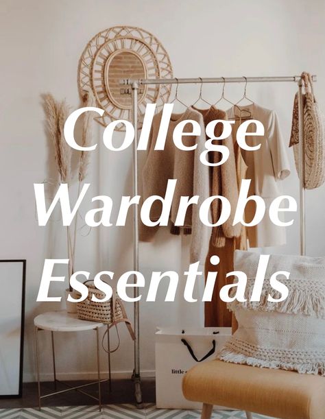 College Wardrobe Essentials – Katelyn Leigh College Wardrobe Essentials, College Dorm Checklist, Dorm Checklist, College Necessities, College Lifestyle, College Wardrobe, Capsule Wardrobe Essentials, College Essentials, Freshman College