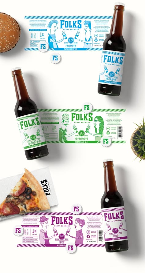 Desain Ux, Craft Beer Brands, Craft Beer Design, Craft Beer Packaging, Beer Bottle Design, Beer Packaging Design, Craft Beer Labels, Beer Branding, Visuell Identitet