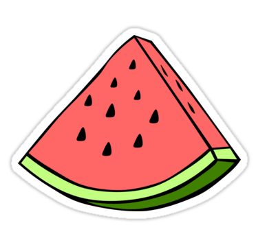 Watermelon Sticker, Vsco Stickers, Tumblr Stickers, Stickers Cool, Hydroflask Stickers, Food Stickers, Sticker Ideas, Cool Stickers, Aesthetic Stickers