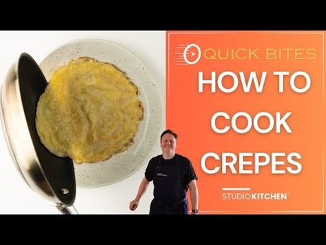 Master the art of crepe making with our foolproof crepe batter recipe. Impress your friends and family with restaurant-quality crepes. Crepe Batter Recipe, Crepe Batter, Batter Recipe, Studio Kitchen, Quick Bite, How To Cook, Short Video, The Recipe, Restaurant