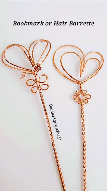 Wire Wrap Bookmark and Hair Barrette Tutorial Wire Bookmarks Diy Tutorials, Wire Bookmarks Diy, Wire Macrame, Jewellery Tutorial, Wire Bookmarks, Wire Projects, Bookmarks Diy, Selling Ideas, Wire Wrapping Diy