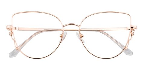 Gold Glasses Frames, Rose Gold Glasses, Rose Gold Eye Makeup, Glasses Frames Trendy, Clear Glasses Frames, Red Eyeglasses, Gold Eyeglasses, Glitter Glasses, Metal Eyeglasses