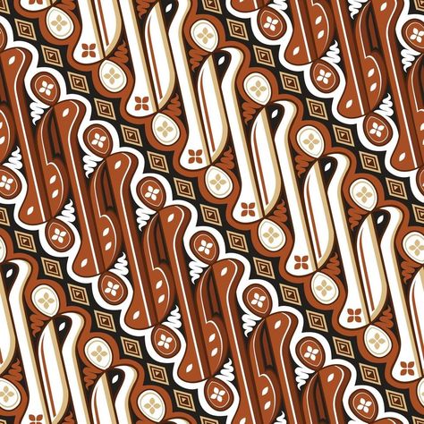 Batik Art Indonesian, Batik Pattern Vector, Nirmana Batik, Modern Batik Pattern, Batik Illustration, Batik Vector, Batik Nusantara, Background Batik, Corak Batik