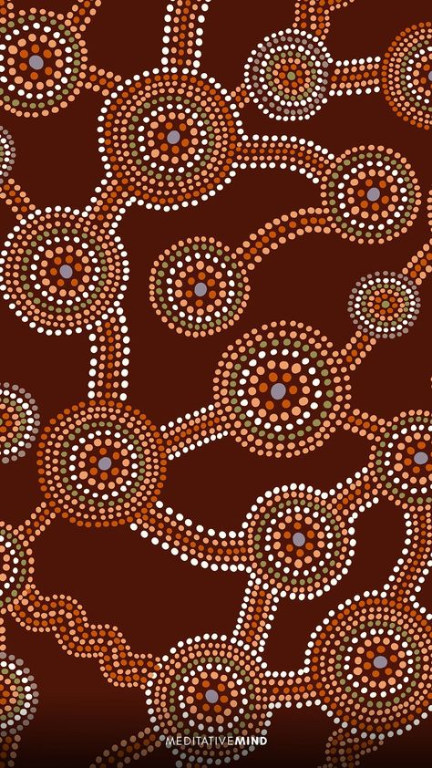 Amazingly Beautiful Aboriginal Dot Art !!  Click for some soothing indigenous Drum Music for Meditation Simple Aboriginal Art, Patterns Photography, Aboriginal Art Symbols, Cultural Design, Art Symbols, Aboriginal Art Dot Painting, Brand Guidelines Design, Music For Meditation, Buffalo Art