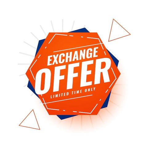 Limited time exchange offer banner templ... | Free Vector #Freepik #freevector #exchange-offer #replace #flash-deal #promotion-poster Offers Banner, Offer Banner, Art Deco Design Graphics, Big Sales Banner, Eid Mubarak Banner, Republic Day India, Black Friday Sale Banner, Promotion Poster, Promotional Banners