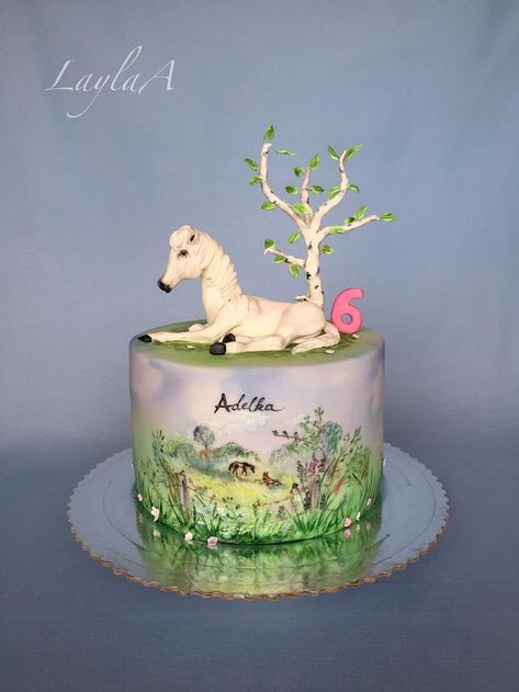 Horse Cakes, Hand Painted Cake, Horse Birthday Cake, Painted Cake, Horse Cake, Hand Painted Cakes, Horse Birthday, Animal Cakes, Painted Cakes