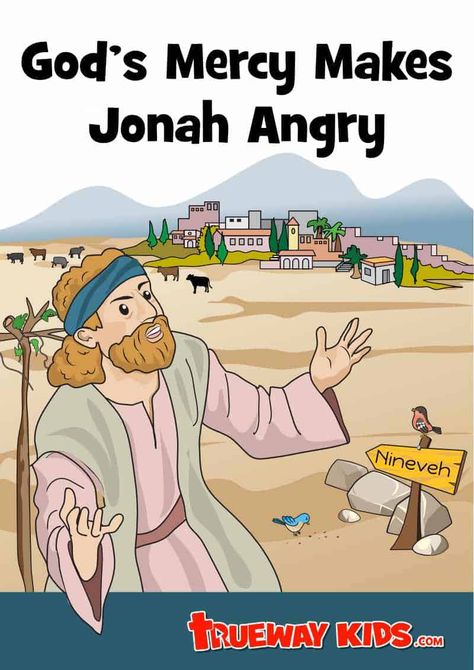 When God shows mercy on the city of Nineveh, Jonah gets Angry. Free printable Bible lesson for kids on Jonah 4, the vine and the worm. Worksheets, games, story pages, coloring sheets, crafts, games and more. Jonah Crafts For Kids, Jonah Preschool Craft, Jonah And The Big Fish Coloring Page, Jonah Bible Story Craft, Jonah Crafts For Kids Sunday School, Bible Story Crafts For Kids, Jonah Bible Lesson For Kids, Jonah Bible Story, Jonah Craft