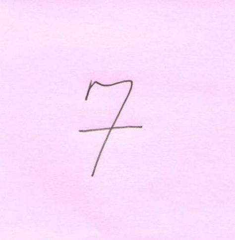 Seven is suppose to be lucky 7 Tattoo Number Design, Number 7 Tattoo, Typography Numbers, Spell Words, Tattoo Ideas Males, The Number 7, Font Tattoo, 7 Tattoo, Girl Arm Tattoos