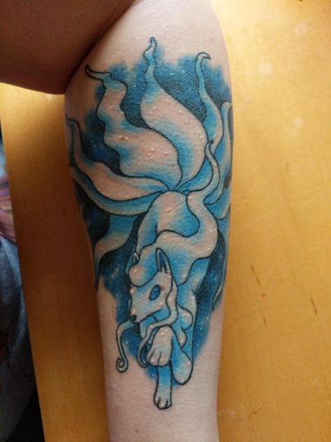 Alolan Ninetales Tattoo, Ninetales Tattoo, Ninetails Tattoo, Alolan Ninetales, Ice Pokemon, Nine Tails, Pokemon Tattoo, Pokemon Fan, Cute Pokemon