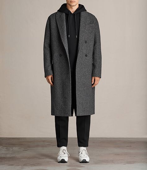 Hoodie And Coat Outfit Men, Winter Trench Coat Outfit Men, Men Wool Coat Outfit, Grey Trench Coat Outfit Men, Men Wool Coat, Man Coat Outfit, Mens Coat Outfit, Wool Coat Outfit Men, Men Coat Outfit Casual