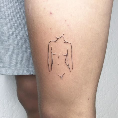 Small Artsy Tattoos, Non Binary Tattoo Ideas, Simple Cool Tattoos, No Shading Tattoo, Small Cool Tattoos For Guys, Artsy Tattoo Ideas, Cool Simple Tattoos For Guys, Small Tattoos Aesthetic, Simple Tattoos Ideas